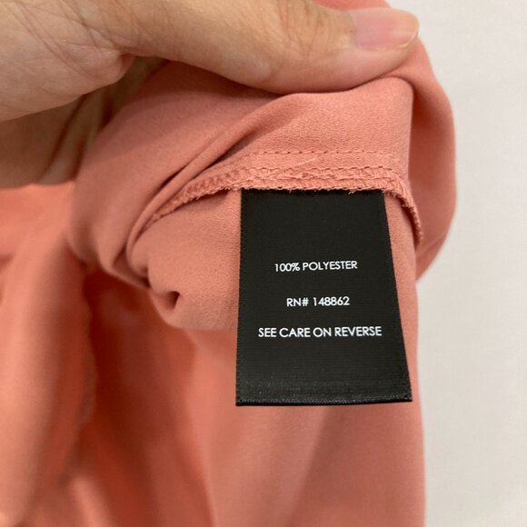 New Torrid size 4X Dusty Rose Split Neck Soft Flowy Short Sleeve Top Office Work - Picture 7 of 9